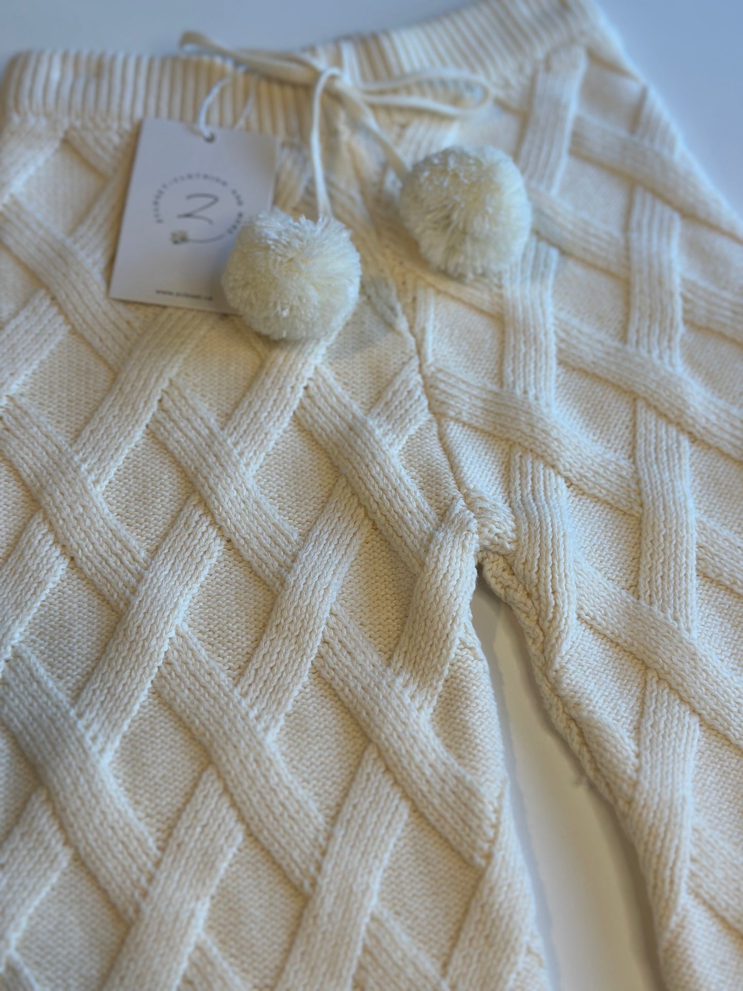 Off White Cloud Knit Set